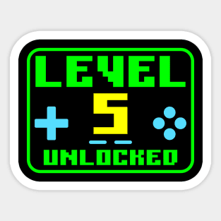 Level 5 Unlocked Sticker